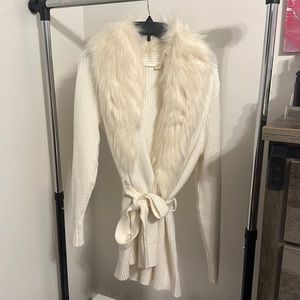 michael kors cream cardigan